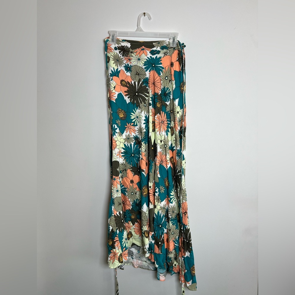 Free People That’s A Wrap Printed Maxi Skirt Size Large - Picture 3 of 5